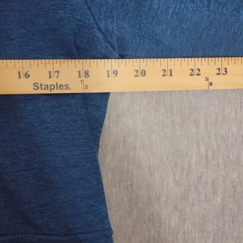 Nike Therma FIT Hoodie Mens S Small Blue Pullover Fleece Pockets Swoosh Logo - Picture 5 of 6